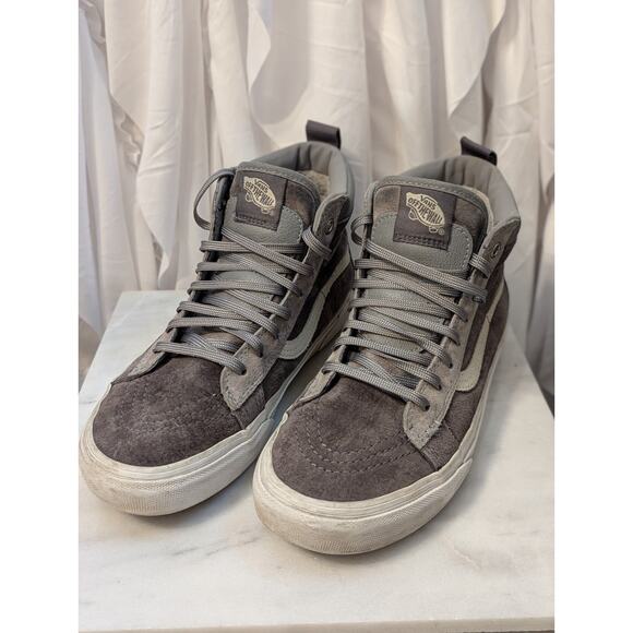 Vans Suede High Top Scotchgard (Rabbit/Frost Gray) Size Mens 6.5 Womens 8 UK 5.5 - Picture 8 of 10